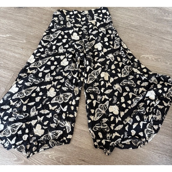 unsure Pants - Butterfly palazzo pants